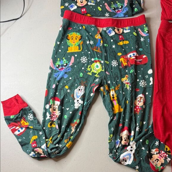 Little Sleepies Kids Pajama Set - Red and Green - Picture 2 of 5